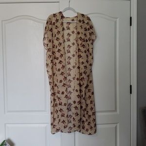 One size fits all rose duster